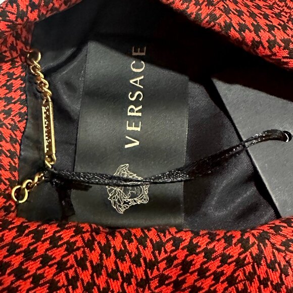 Versace Houndstooth Print Coat - Picture 7 of 10